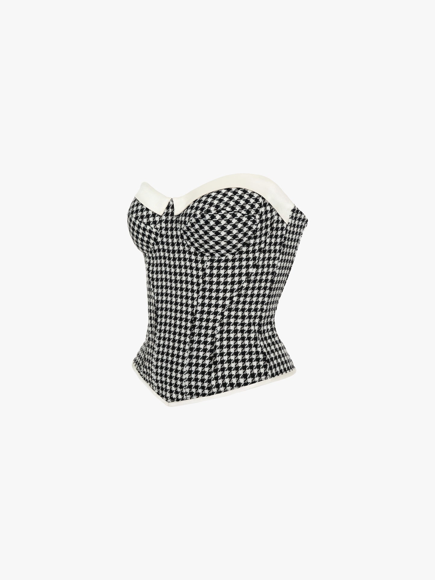 HOUNDSTOOTH CORSET TOP