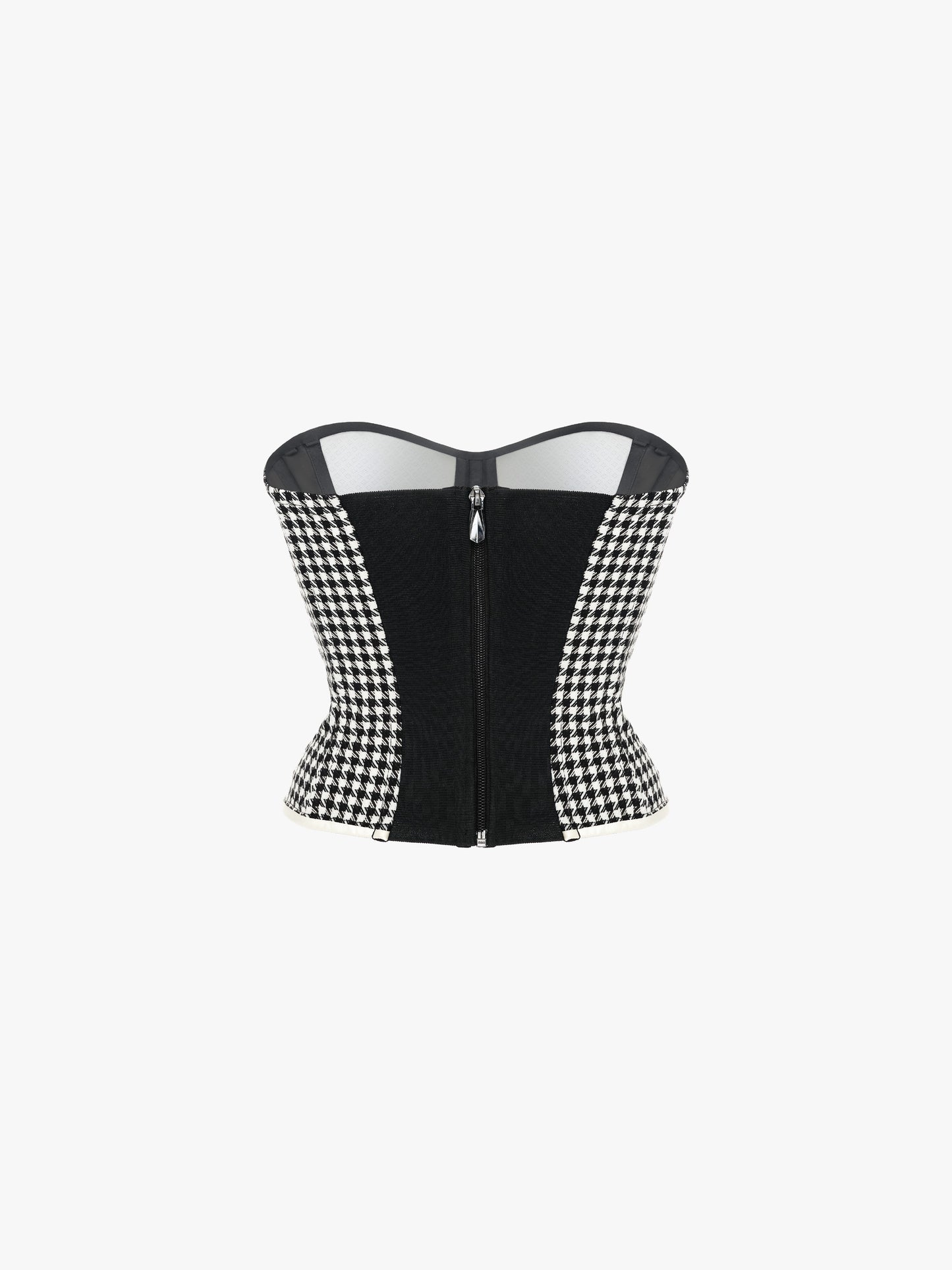 HOUNDSTOOTH CORSET TOP