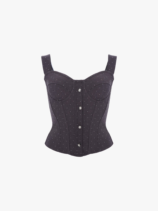 HOT DRILLING POLKA DOT CORSET TOP