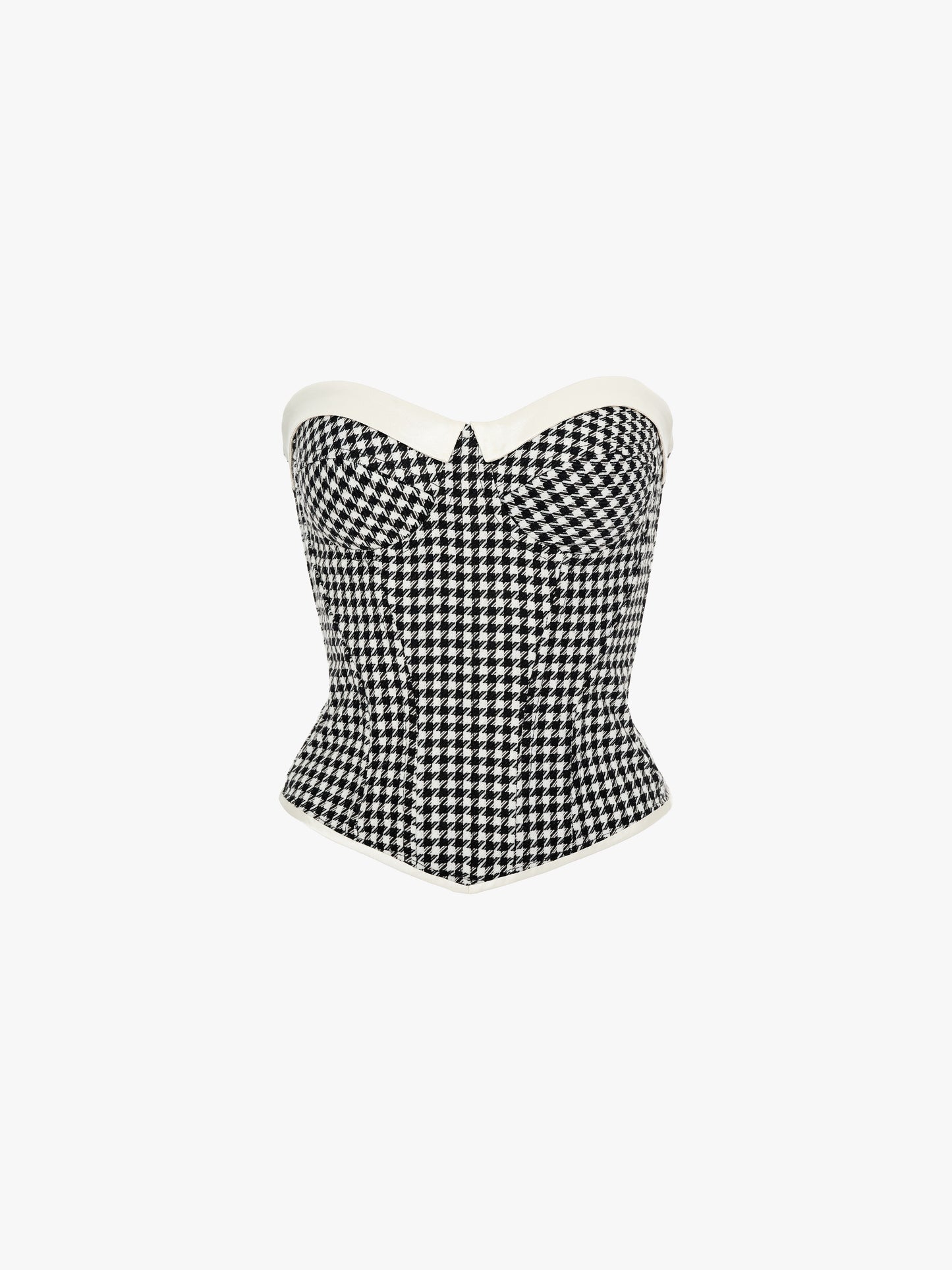 HOUNDSTOOTH CORSET TOP